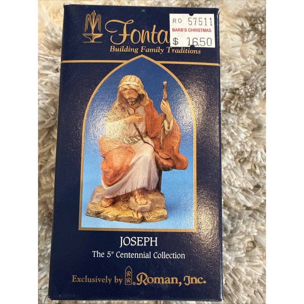 NEW Fontanini Hiram Fisherman 5" Scale Heirloom Nativity #52546 NIB Italy